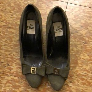 Fendi Suede Kitten Heels